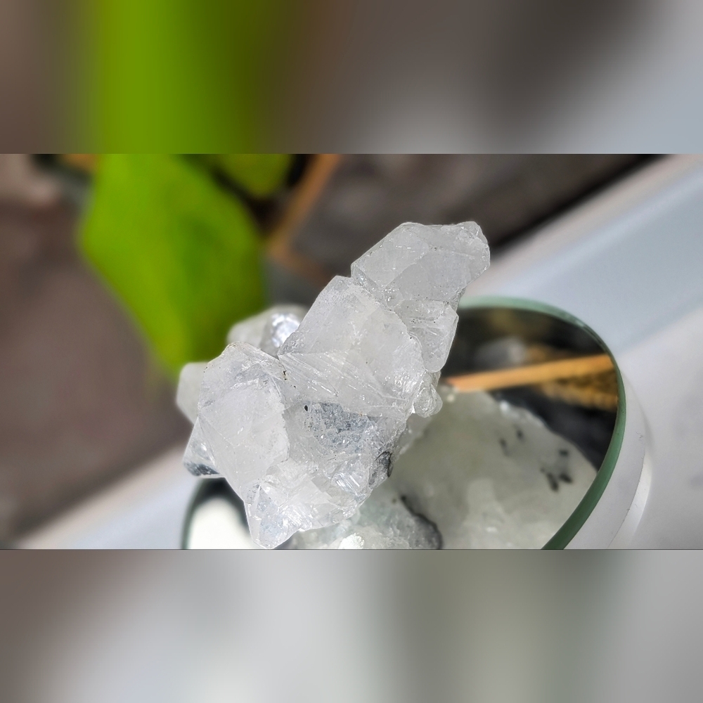 Clear Quartz Apophyllite Crystal Cluster